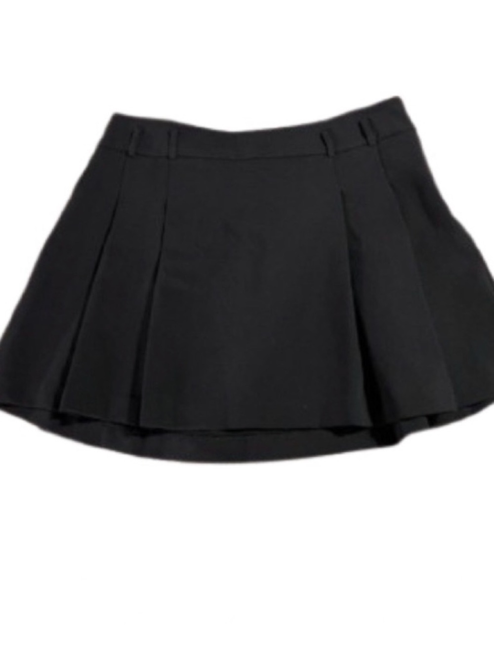 MNG Black Pleated Mini Skirt Y2K Academia Preppy Chic Schoolgirl Style Size 10